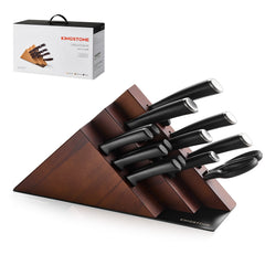 KINGSTONE 14-Piece Kitchen Knife Set with Block, High-Carbon Stainless Steel Knives Set, Ergonomic Non-Slip Handle, Professional Knife Set for Kitchen for Home Cooking & Gifting