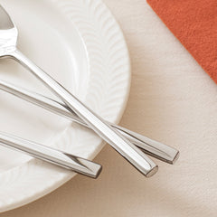 KINGSTONE Dinner Spoon Set, Tablespoons Silverware Spoons, Premium Food Grade Stainless Steel Spoons, Mirror Finish & Dishwasher Safe, Use for Kitchen, Home, Wedding, Party