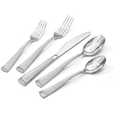 KINGSTONE Silverware Set, 20-Piece Flatware Set for 4, 18/10 Stainless Steel Cutlery Set with Bead Edge, Utensil for Kitchen, Home, Party, Wedding, Mirror Polished, Dishwasher Safe, Featured Gifts