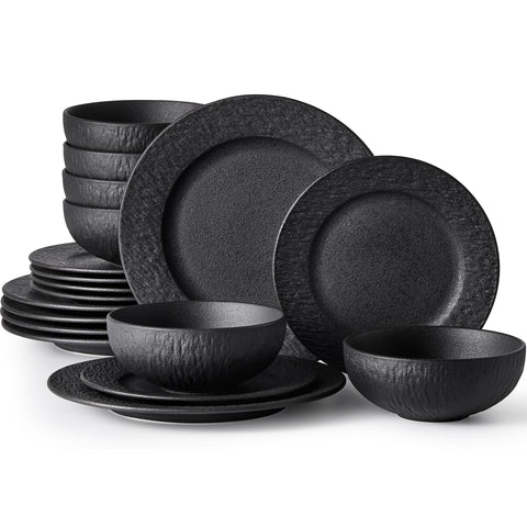 Matte 18 Piece Dnnerware Set, Service for 6 - WK11303-BL18