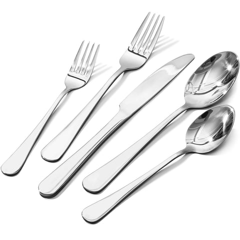 Round 20 Piece Flatware Set, Service for 4 - HK4412-SL20