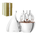 20 Piece Classic Silverware Set with Droplet Storage Organizer