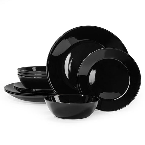 Vetro 12 Piece Dinnerware Set, Service for 4 - WK11701-BL12