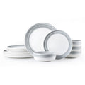 Hand-Painted 12 Piece Dinnerware Set, Service for 4