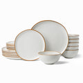Haven 24 Piece Dinnerware Set, Service for 8 - WK11404-GY24