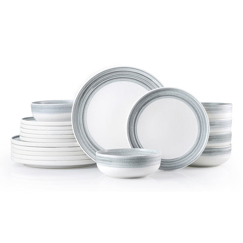 Hand-Painted 18 Piece Dinnerware Set, Service for 6