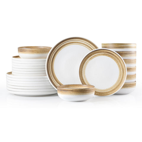 Hand-Painted 24 Piece Dinnerware Set, Service for 8
