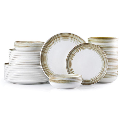 Hand-Painted 24 Piece Dinnerware Set, Service for 8