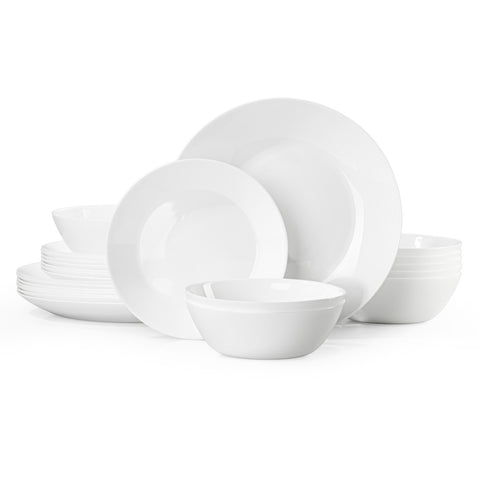 Vetro 24 Piece Dinnerware Set, Service for 8 - WK11701-WH24