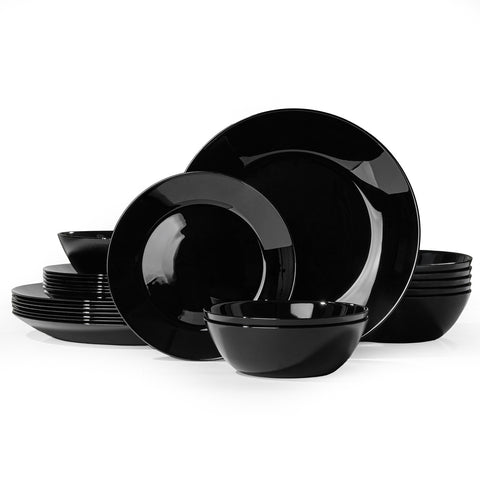 Vetro 24 Piece Dinnerware Set, Service for 8 - WK11701-BL24