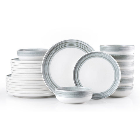 Hand-Painted 24 Piece Dinnerware Set, Service for 8