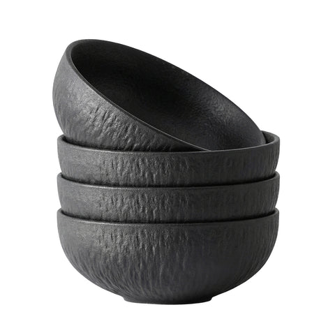 Obsidian Set Of 4 Bowls - WK11303-Bowl-4T