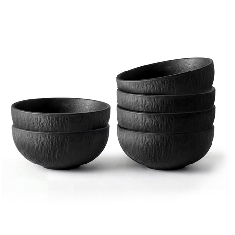 Obsidian Set Of 6 Bowls - WK11303-Bowl-6T