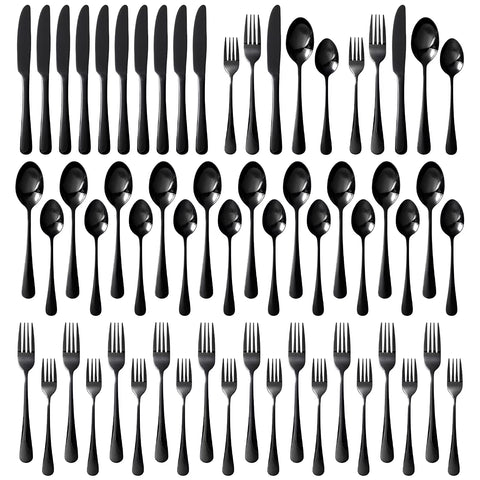 Droplet 60 Piece Flatware Set, Service for 12