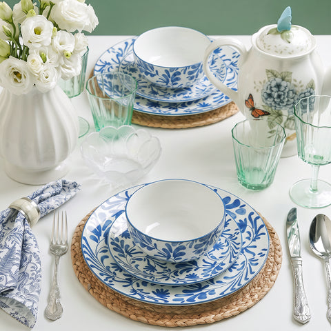 Country 16 Piece Dinnerware Set, Service for 4