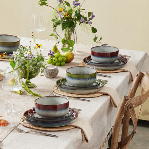 Palette 24 Piece Dinnerware Sets, Service for 8 - WK11405-RE24