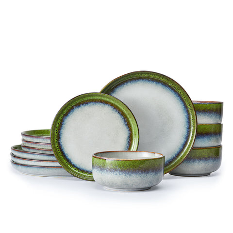 Palette 12 Piece Dinnerware Sets, Service for 4 - WK11405-GR12