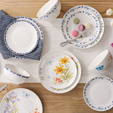 Fiorella 12 Piece Dinnerware Set, Service for 4 - WK11508-12T
