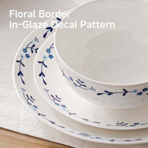 Fiorella 12 Piece Dinnerware Set, Service for 4 - WK11508-12T