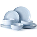 Celestia 12 Piece Dinnerware Set, Service for 4 - KS11103-12W-Blue