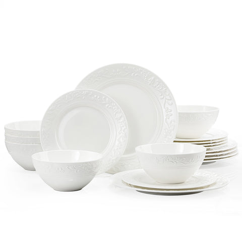 Revival 18 Piece Dinnerware Set, Service for 6 - WK11305-18T