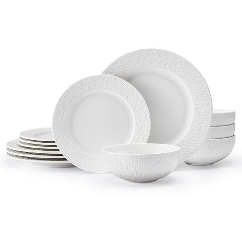 Matte 12 Piece Dnnerware Set, Service for 4 - WK11303-WH12
