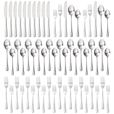 Droplet 60 Piece Flatware Set, Service for 12