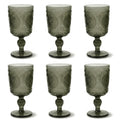 Antico Vintage Embossed Goblets, Set of 6 - WF-1777LG-6P
