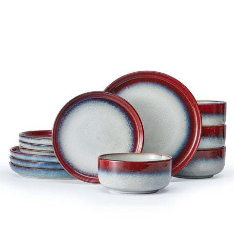 Palette 12 Piece Dinnerware Sets, Service for 4 - WK11405-RE12
