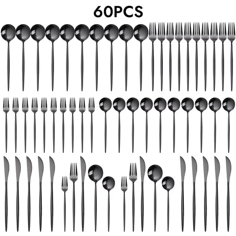 Stilo 60 Piece Flatware Set, Service for 12