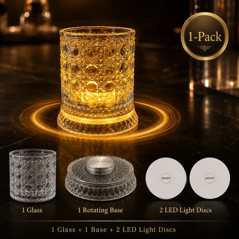 Lume Rotating Illuminated Wine Glass