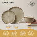 Aquaria 24 Piece Dinnerware Set, Service for 8 - WK11408-RE24
