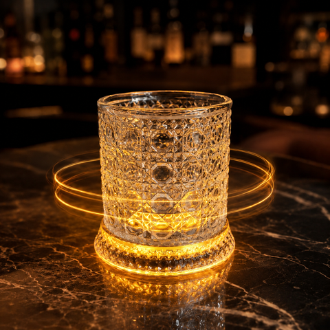 Lume Rotating Illuminated Wine Glass