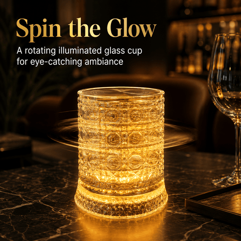 Lume Rotating Illuminated Wine Glass