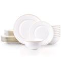 Gold Trim 24 Piece Dinnerware Set, Service for 8 - WK11502-24T