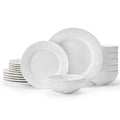 Matte 18 Piece Dnnerware Set, Service for 6 - WK11303-WH18