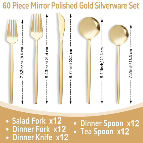 Stilo 60 Piece Flatware Set, Service for 12