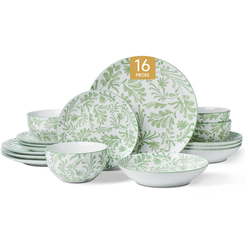 Country 16 Piece Dinnerware Set, Service for 4