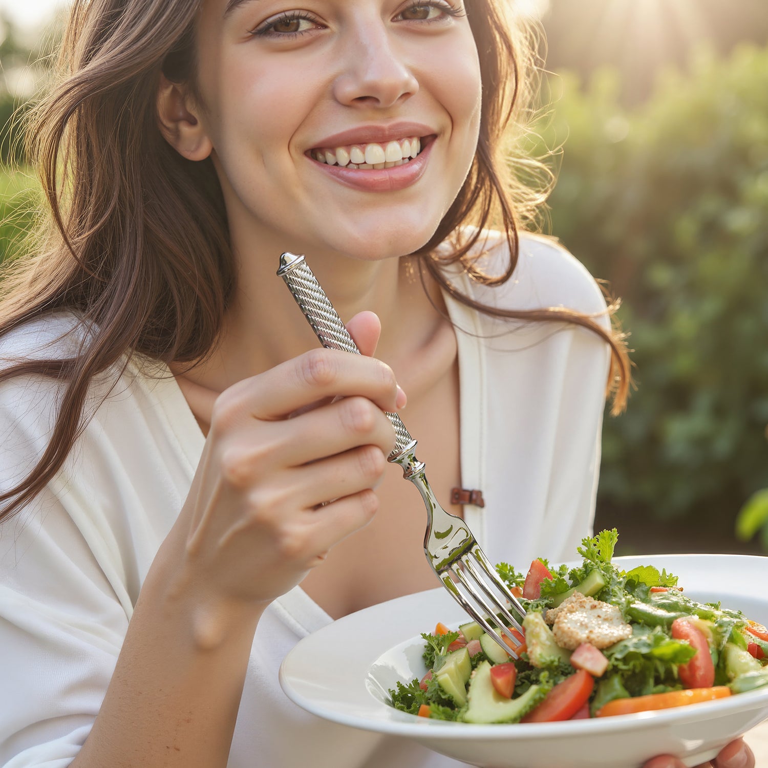 KINGSTONE Retro Rope-Pattern Silverware Set, Flatware Set Cutlery Set Forged with Handcrafted Texture Handles 18/10 Stainless Steel, Dishwasher Safe