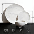 Venato 12 Piece Dinnerware Set, Service for 4 - WF-RO005-12P