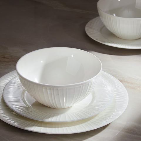 Textured 24 Piece Dinnerware Set, Service for 8 - WK11301-24p