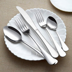 KINGSTONE 49-Piece Black Silverware Set for 8, 304 Stainless Steel Flatware with Organizer and Steak Knives, Dishwasher Safe