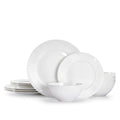 Textured 12 Piece Dinnerware Set, Service for 4 - WK11301-12p