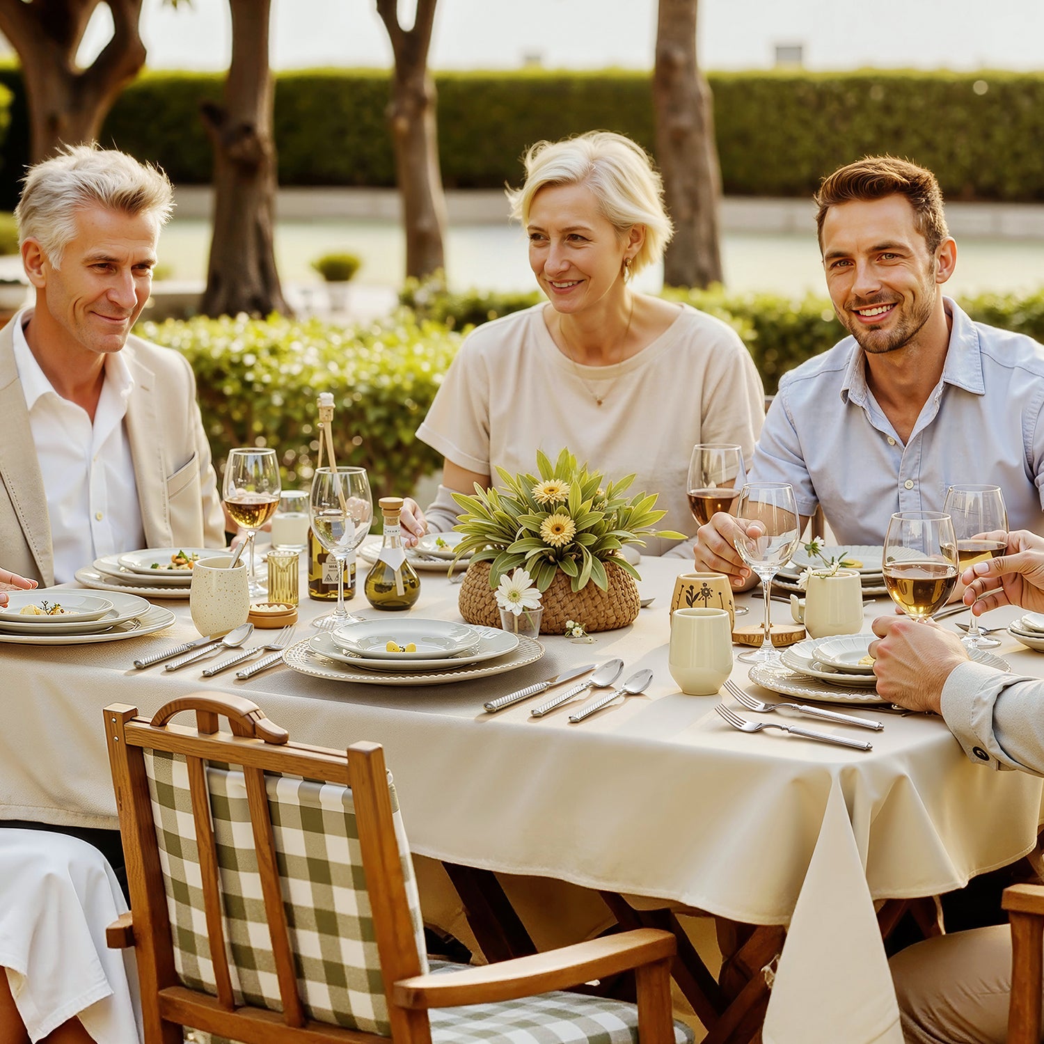 KINGSTONE Retro Rope-Pattern Silverware Set, Flatware Set Cutlery Set Forged with Handcrafted Texture Handles 18/10 Stainless Steel, Dishwasher Safe