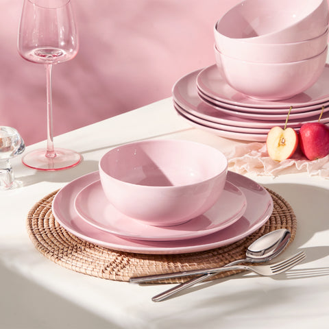 Celestia Quiet Luxury Bone China 24 Piece Dinnerware Set, Service for 8