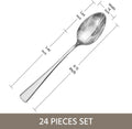 Linea Set Of 24 Dinner Spoons - KS6611-Spoon24P