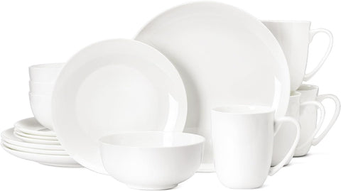 Celestia Bone China 16 Piece Dinnerware Set, Service for 4 (With Cups)