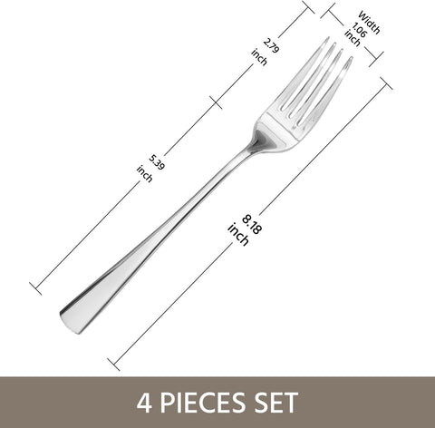 18/10 Stainless Steel Classic Set Of 4 Dinner Forks