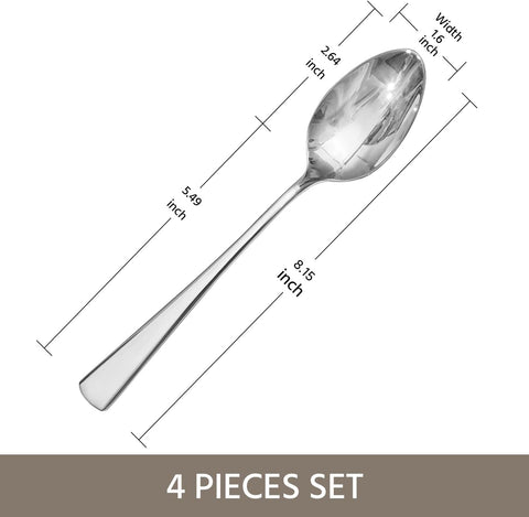 18/10 Stainless Steel Classic Set Of 4 Dinner Spoons