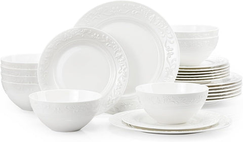 Revival Celestia Bone China 24 Piece Dinnerware Set, Service for 8